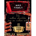 PLV - Panneau ROUGE - MEILLEURE ALIMENTATION - MAX FAMILY 80x60